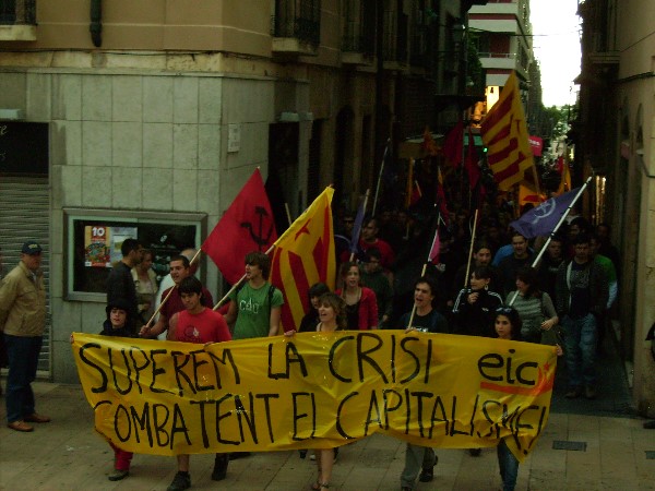 1 de Maig: milers de manifestants denuncien les conseqüències de la crisi en la classe treballadora