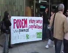 Comença la setmana d'accions contra els bancs i per la llibertat d'Enric Duran