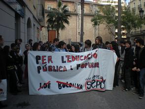 Secundària es mobilitza per l'ensenyament públic al País Valencià