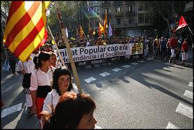 L'esquerra independentista reivindica la nació completa en la Diada