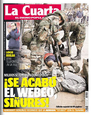 Pinochet ressona als carrers sacsejats de Xile