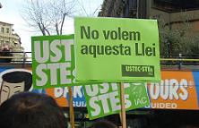 Manifestació contra la privatització de l'ensenyament. Foto: Aida Morales