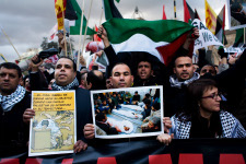 Cassolada a Barcelona en solidaritat amb Palestina