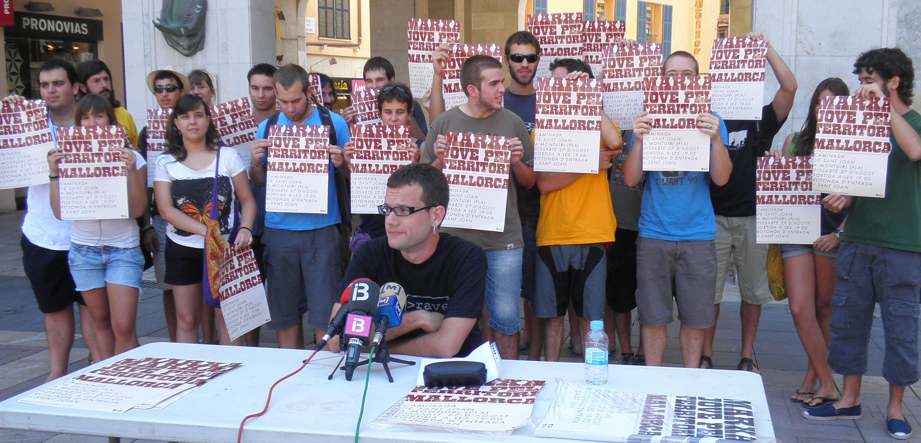 Es presenta la primera Marxa Jove pel Territori a Mallorca