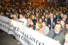 Mobilització dels metges contraris a la mesura a favor del català