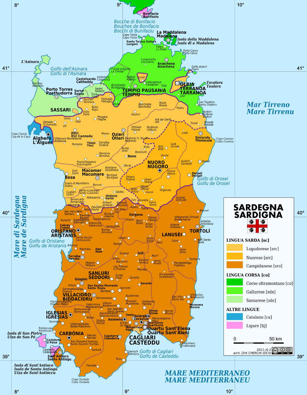 llengues sardenya