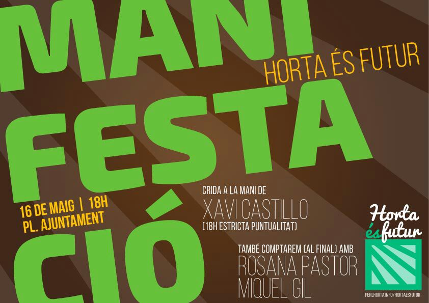 Els enamorats de l'horta de València se citen el dissabte